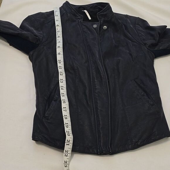 Free People Leather Jacket size 4 - Picture 8 of 12